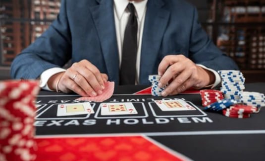 mobile app showing live blackjack table on phone screen